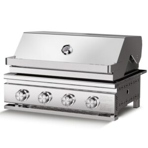 r.w.flame 4 burner 32,000 btu propane gas grill with baking tray grates all thickened 304 stainless steel